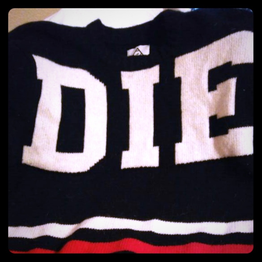 RARE!!! UNIF Die Poser Sweater Size L